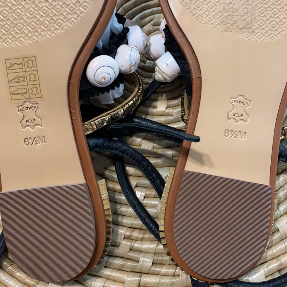 Tory Burch Sinclair Seashell Ankle Wrap Sandal - Picture 15 of 16